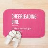 Cheerleading Girl Definition For Women Bath Mat Official Cheerleading Merch