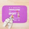 Cheerleading Sport T-Shirt Design Bath Mat Official Cheerleading Merch