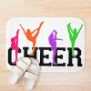 Cheerleading Flyer Shapes Bath Mat Official Cheerleading Merch