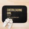 Cheerleading Girl Definition In Gold Bath Mat Official Cheerleading Merch