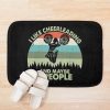 Cheerleading Lover Funny Gift Idea I Like Hobby Bath Mat Official Cheerleading Merch