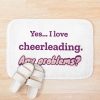 I Love Cheerleading Bath Mat Official Cheerleading Merch