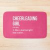 Cheerleading Girl Definition For Women Bath Mat Official Cheerleading Merch