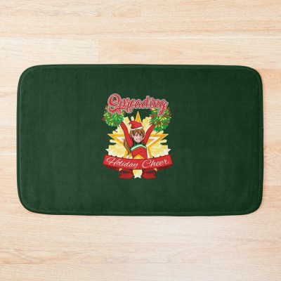 Spreading Holiday Cheer Cheerleading Christmas Bath Mat Official Cheerleading Merch