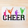 Cheerleading Flyer Shapes Bath Mat Official Cheerleading Merch