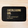 Cheerleading Girl Definition In Gold Bath Mat Official Cheerleading Merch