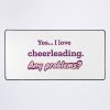 I Love Cheerleading Mouse Pad Official Cheerleading Merch