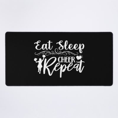 Eat Sleep Cheer Repeat - Cheerleading Mouse Pad Official Cheerleading Merch