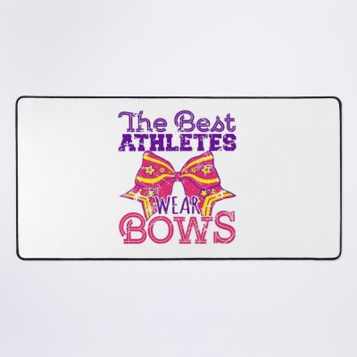 Cheerleading Design The Best Athletes Wear Bows Mouse Pad Official Cheerleading Merch