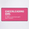 Cheerleading Girl Definition For Women Mouse Pad Official Cheerleading Merch