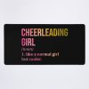 Cheerleading Girl Funny Saying In Watercolor Mouse Pad Official Cheerleading Merch