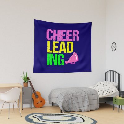 Cute Cheerleading | Neon Cheerleader Tapestry Official Cheerleading Merch