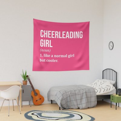 Cheerleading Girl Definition For Women Tapestry Official Cheerleading Merch