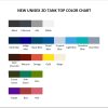 tank top color chart - Cheerleading Gifts