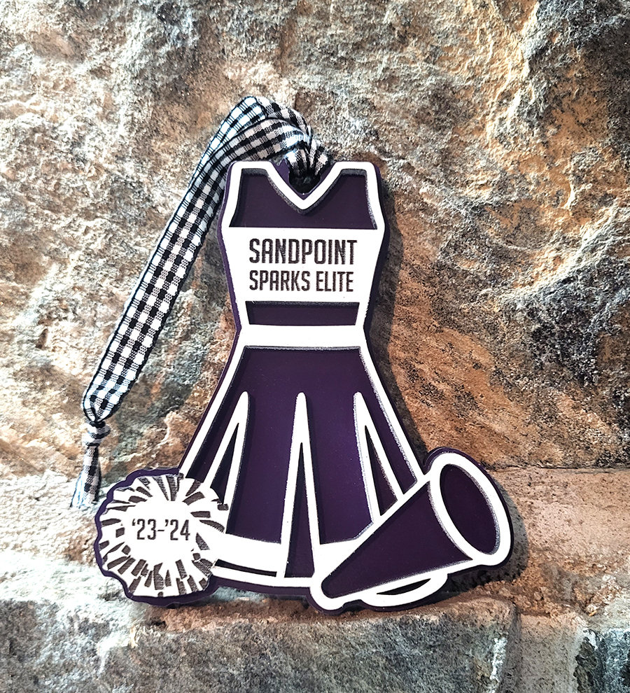 Personalized Cheerleading Dress Ornament