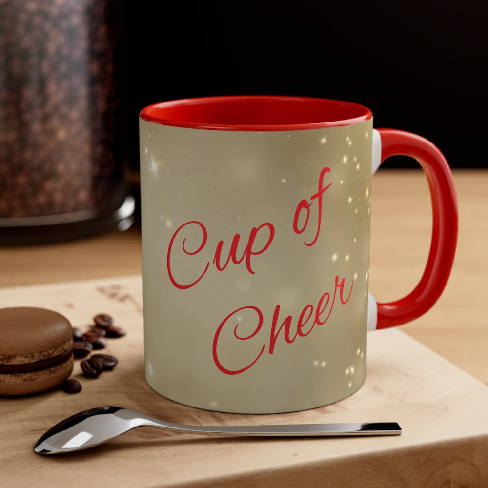 “Cup of Cheer” Accent Coffee Mug