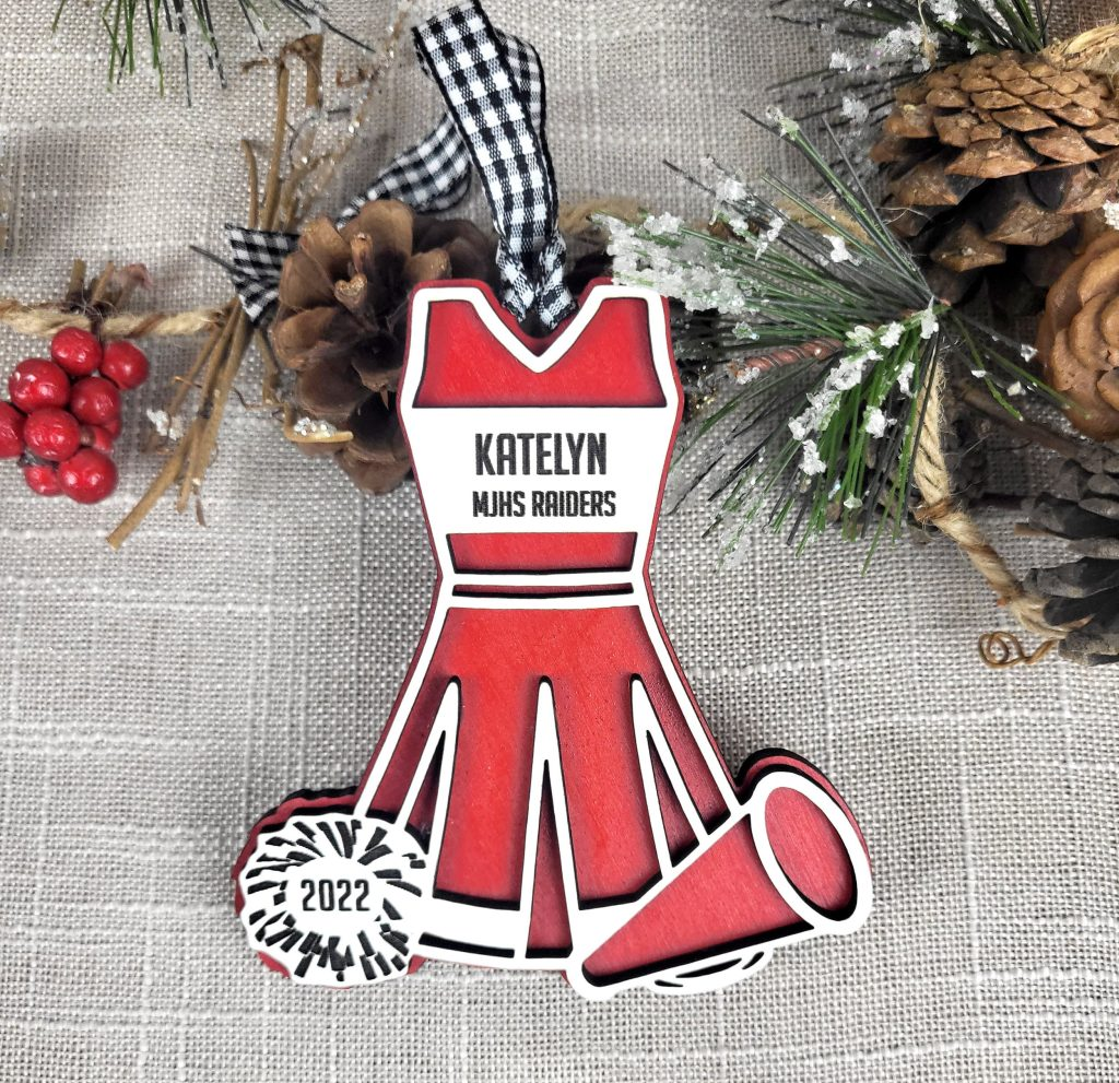 Personalized Cheerleading Dress Ornament