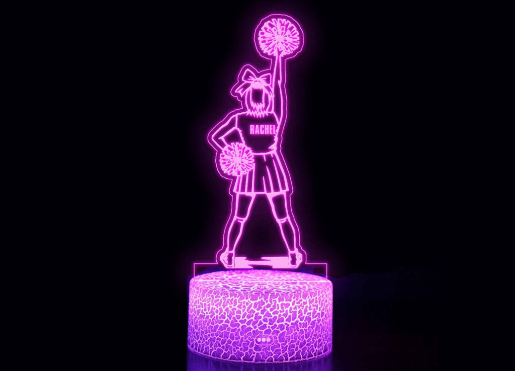 Personalized Cheerleading Led Lamp